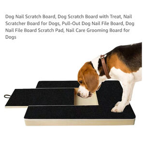 Unbranded Dog Nail Scratch‎ Board Black Beige One Size